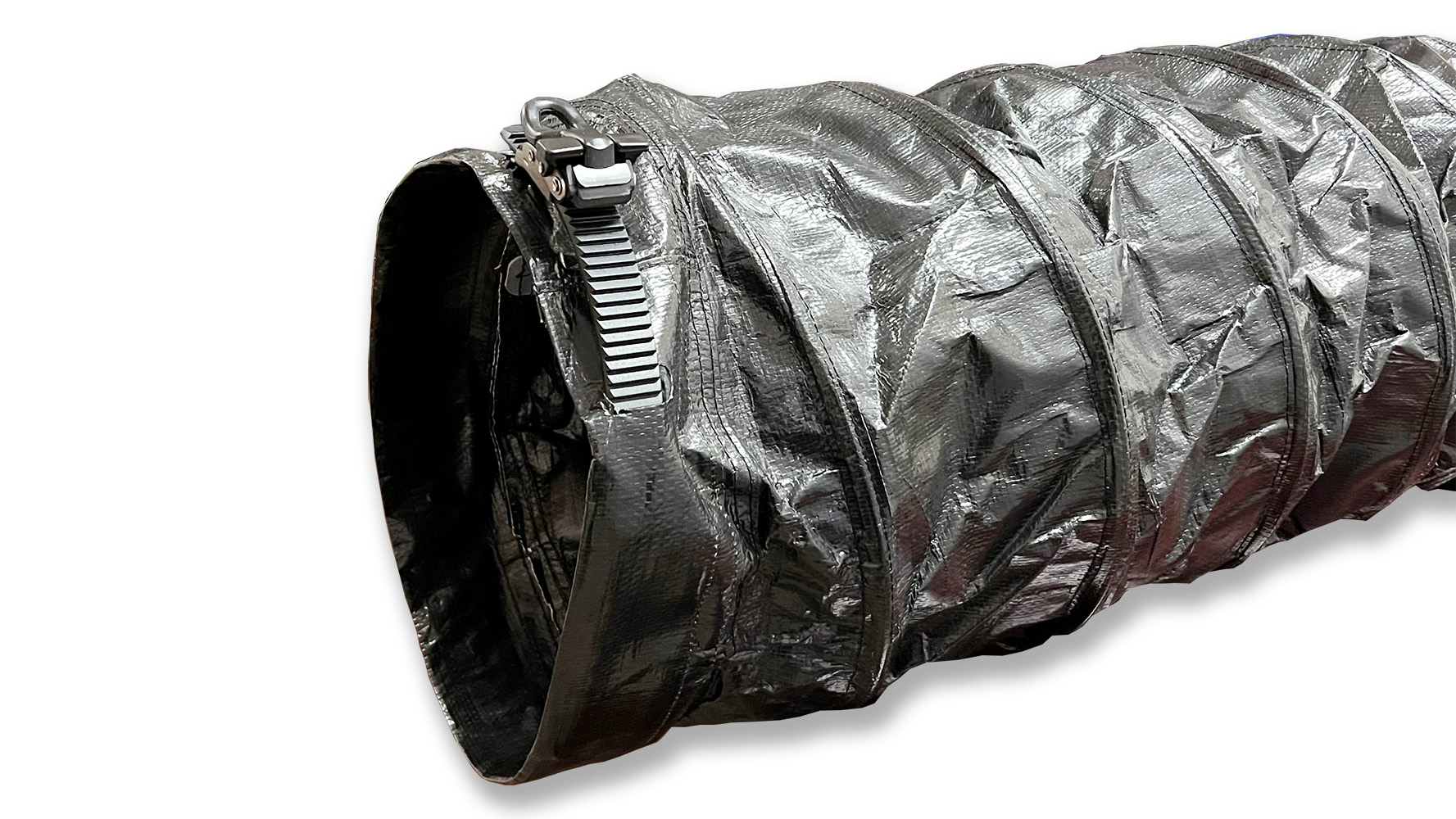 ac exhaust tile and duct temporary portable ducting straight black
