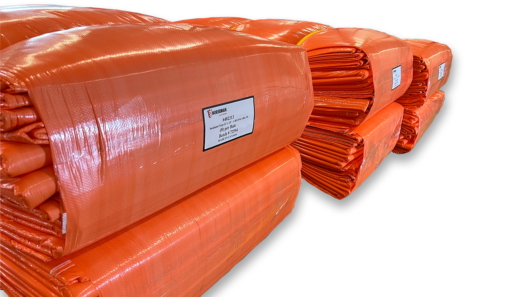 insulated tarps construction cb3 packaging stacked flat pile