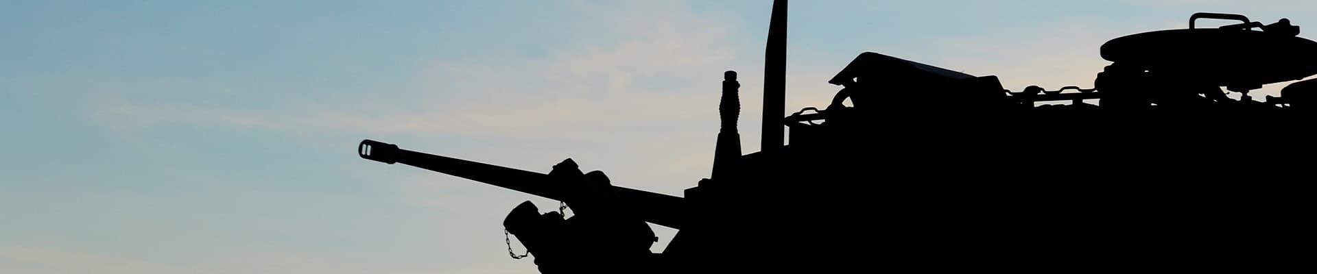defense industries page header tank barrel