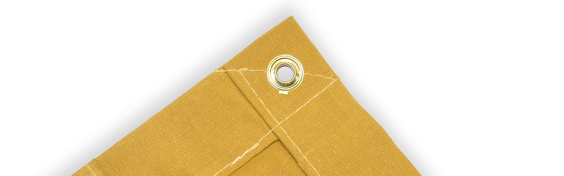 article tarpaulins canvas corner stitched grommet brass