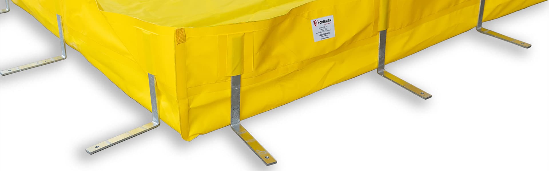 l-rod containment berm yellow article