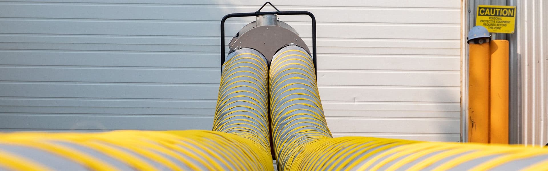 article image portable temporary ducting two foot rule