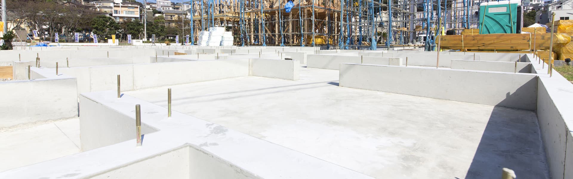 article construction foam jobsite concrete pouring foundation