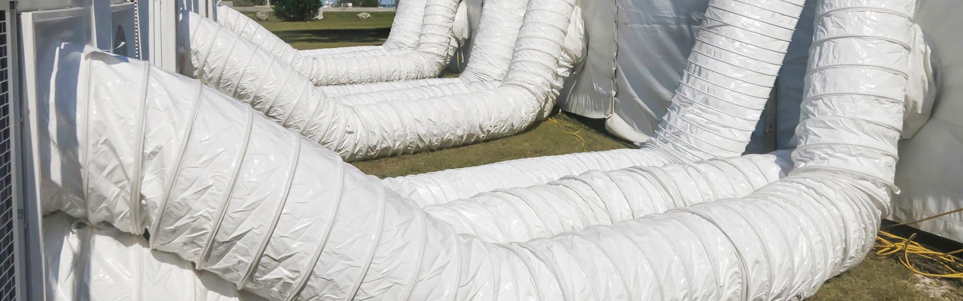 article image portable temporary ducting air conditioning cooling application