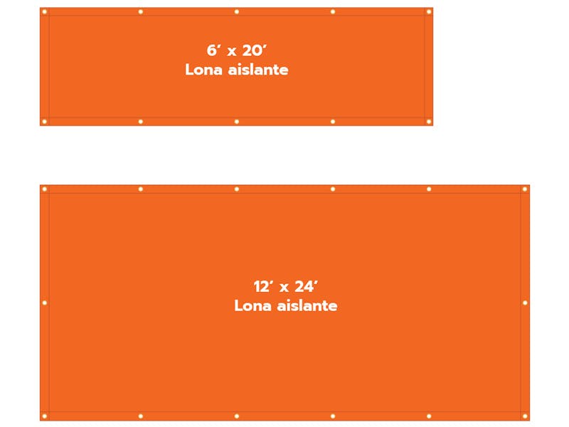 article image insulated tarps size graphic spanish language